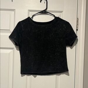 Olivia Rae Black Cotton Blend Top